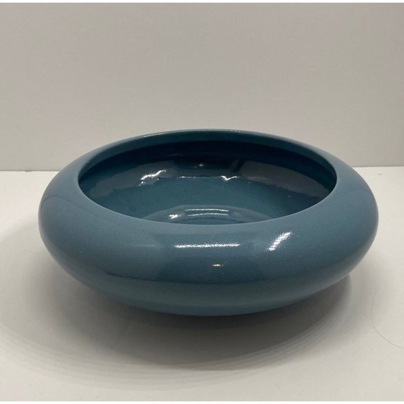 Vintage mid-century country blue planter marked USA - Picture 1 of 8